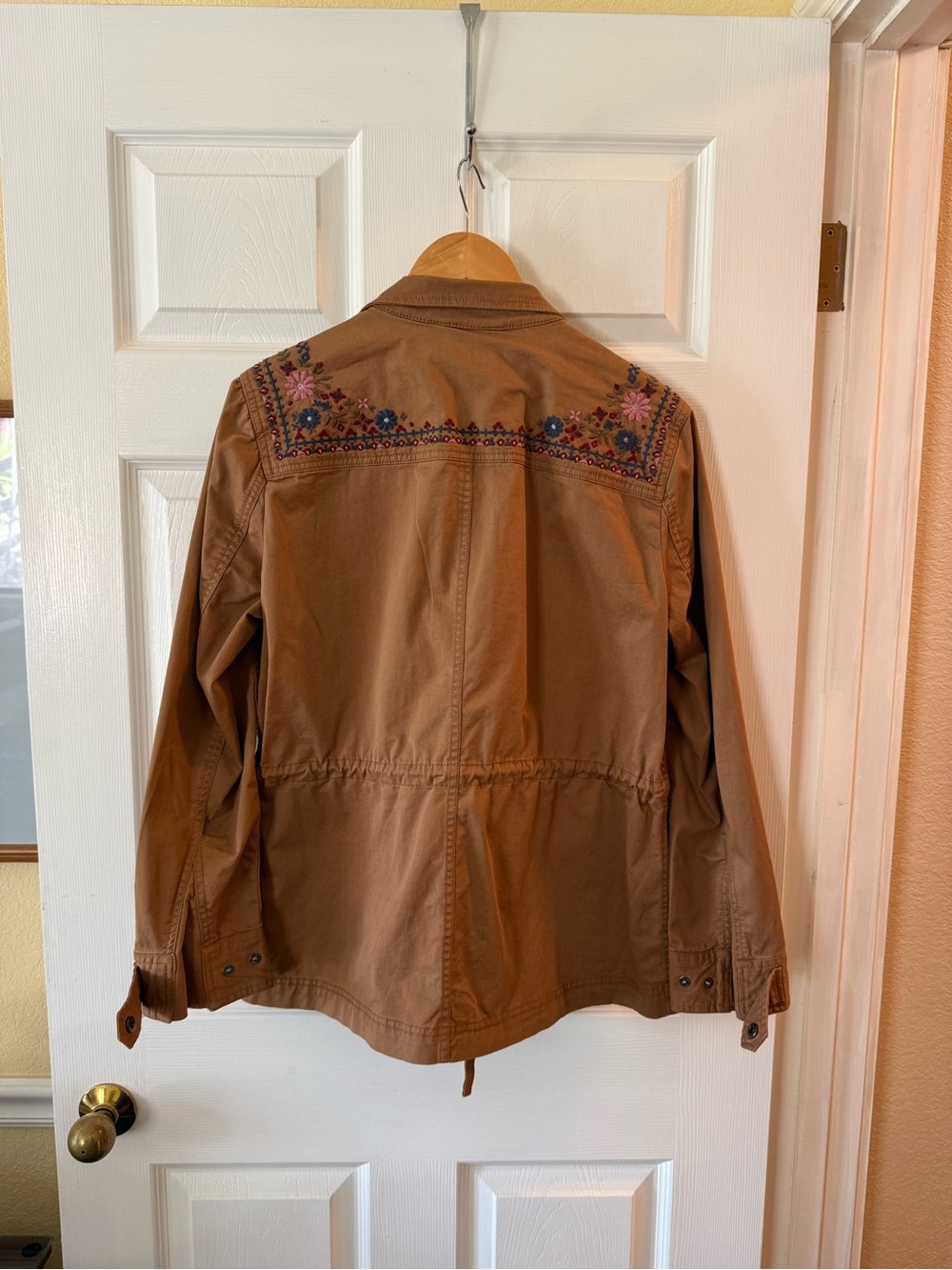 Style & Co. Tan Embroidered Utility Jacket - Picture 4 of 6